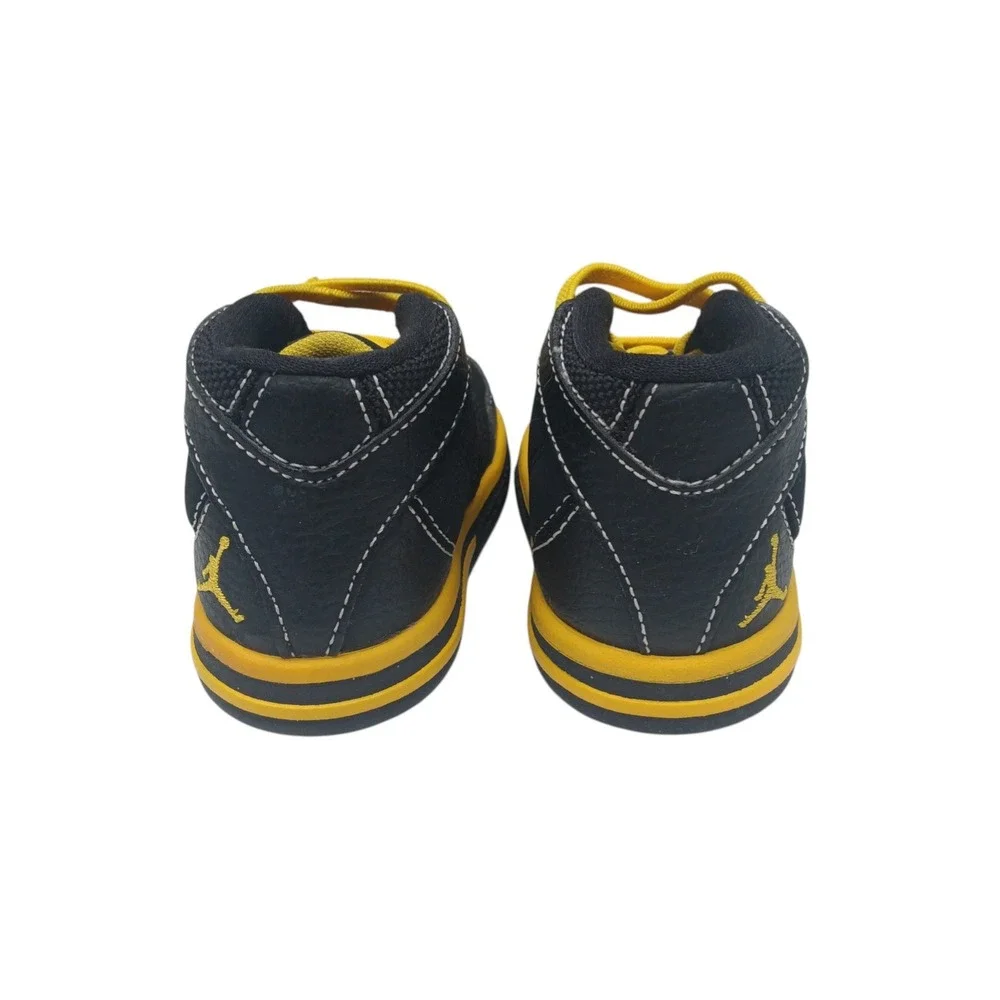 Jordan Toddler Sneakers Black Yellow Lace Up Shoes Size 4C‎